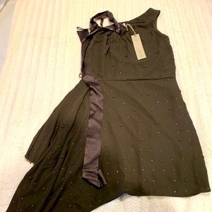 BCBGMAXAZRIA Runway collection- Olive Green Dress